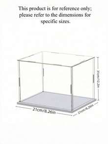 Clear Acrylic Display Case Collectible Showcase Assemble Easy Dust Proof Protection Box For Action Figures Toys Model Cars Home Decor Storage Organizer - Multicolor - View 16