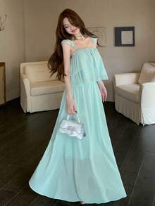 Livesso Bộ đồ hai mảnh nữ - Màu xanh Bạc hà - Xem 9