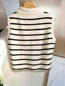 Women Tank Tops & Camis - Black and Gold - View 3