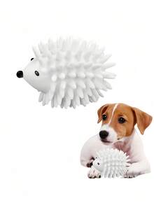 1/2PCS Durable Plastic Hedgehog Ball Dog Chew Toy Spiky Teeth Cleaning Massage Gum Health Interactive Fetch Play No Battery Needed For Small Medium Large Dogs Pet Supplies - Multicolor - View 4