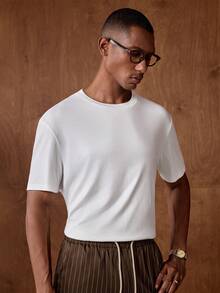 Manfinity VCAY paquete de 3 camisetas de manga corta de cuello redondo de unicolor para hombre, para el verano - Multicolor 7 - Ver 4