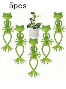 1/3/5 Pcs Frog-Shaped Plant Stands - Creative Climbing Plant Support For Small Potted Plants & Succulents, Cute Stable Durable Plastic Garden Decor, Fantasy Frog Garden Ornaments - multicolor - View 13