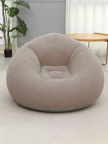 1 Piece Inflatable Sofa Chair, Foldable Portable Inflatable Leisure Chair With Backrest, Soft Bean Bag Style Seat For Living Room Bedroom Balcony Dormitory Outdoor Camping - Multicolor - View 10
