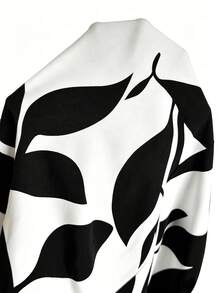 Linhara CURVE Plus Size Floral Print Off-Shoulder Ruffle Jumpsuit - White - View 6