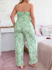Slumberry CURVE Bộ đồ ngủ camisole ren hoa nhí ngọt ngào size lớn - Nhiều màu - Xem 2