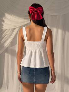 CovetEZ Áo tank top nữ màu mơ, chất liệu vải dệt họa tiết, kiểu dáng ren, thắt dây, khoét lỗ, thích hợp cho đi nghỉ mát, đi làm hàng ngày, hẹn hò, tụ họp, mùa thu/đông, Giáng sinh, Năm mới, Lễ Tạ ơn, tiệc tùng, đám cưới, đi biển, lễ tốt nghiệp, thời trang, thanh lịch, thường ngày, đi chơi, hẹn hò, đặt chỗ, đi làm, bóng bẩy, Ngày lễ tình nhân, sang trọng, kỳ nghỉ, thường ngày, Y2K, đi chơi, lễ tốt nghiệp, v.v. - Màu vàng ngỗng - Xem 2