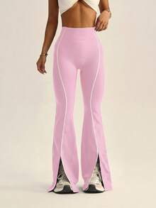 Velisys Velisys Pantalones deportivos sin costuras de color contrastante para mujer - Multicolor - Ver 4