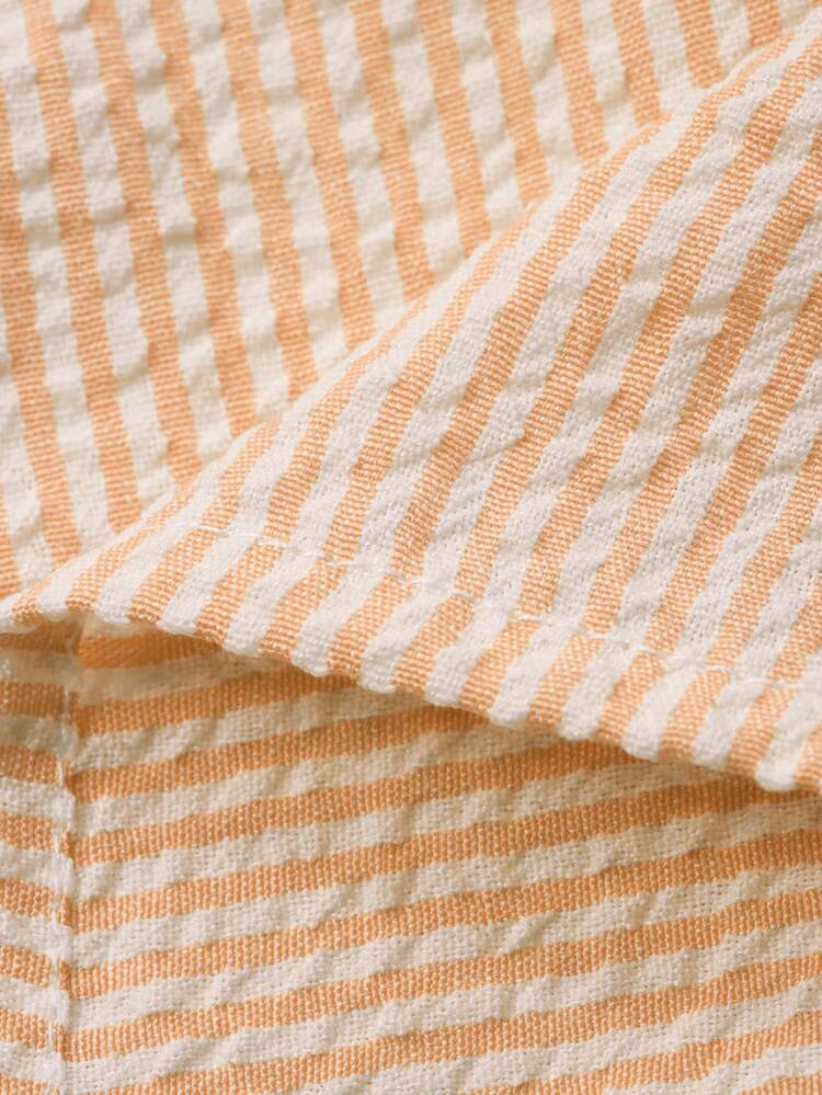 Women's Thin Striped Super Short Pajama Shorts, Summer Loungewear