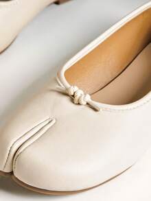 SHUZIA Bailarinas cómodas para damas - Blanco - Ver 9