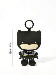 BATMAN X SHEIN 1個可愛蝙蝠絨毛吊飾，精緻刺繡，絨毛造型，可掛在包包和鑰匙上，黑色蝙蝠絨毛吊飾 - 黑色 - 查看 3