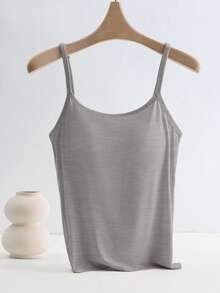 GlowEve 3pcs/Set Anti-Flashing Camisole With Built-In Padded Bra, Comfortable - Multicolor - View 7