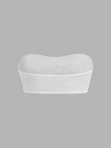Girlism Bộ 3 áo ngực ống có đệm mút, họa tiết chấm bi đen trắng, thoải mái dành cho thiếu nữ, thích hợp cho mùa xuân/hè. - Đen và trắng - Xem 6