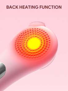 JMMO Gesichtsreinigungsbürste, elektrischer Gesichtsschrubber mit Rotlichttherapie, wasserdichter Gesichtsreiniger für tiefe Porenreinigung, Hautpeeling & Gesichtsmassage, wiederaufladbares Gesichtsreinigungsgerät für alle Hauttypen - Übersicht 4