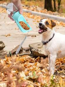 1pc Portable Pet Travel Bottle For Dog And Cat For Drink More Water Dog Outing Dog Stuff Water Bottle Camping - Blue - View 7