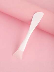 Soft Silicone Facial Mask Brush With Spatula Head 2 In 1 DIY Mud Mask Applicator Tool For Skincare Beauty Routine Home Spa Face Care Makeup Tool Washable Reusable Beauty Accessory - Multicolor - View 11