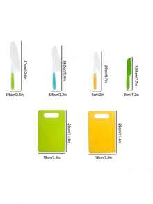MINKOJA 6 Pieces Montessori Toddler Kitchen Utensil Set,Real Cooking Knife Hay Knife,Birthday Gift(Random Component Color),Cooking Knife Set,Cooking Toy Set,Toddler Knife Set,Kitchen Toy,Kids Kitchen - Multicolor - View 2