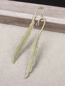 1 pieza Marcapáginas con diseño de pluma y llave retro, adecuado como regalo de graduación para familiares y amigos, elegante y portátil - Marrón oxidado - Ver 5