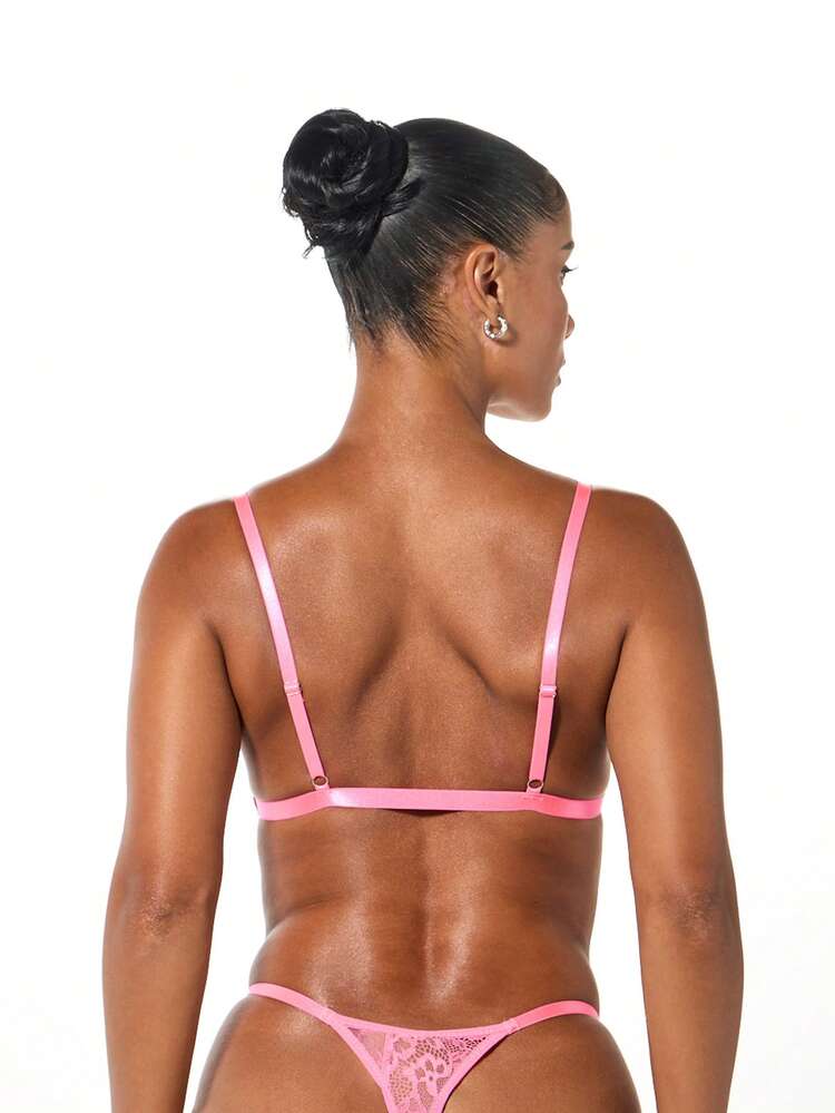 SUMWON WOMEN Lace Bralette With Crystal Straps