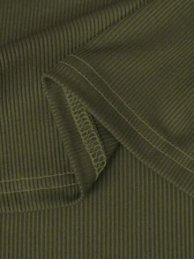 Manfinity Dauomo Men's Solid Color Round Neck Casual Summer Tank Top Gym Olive Green - Olive Green - View 5