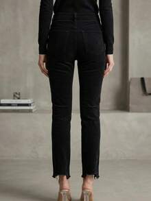 Denim Jeans For Women - 黑色 - 查看 3