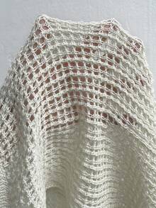 Yunfilé Áo len nữ vest - Màu be - Xem 8