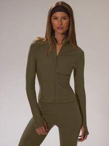 Musera Sport Women Sports Jackets - Army Green - View 1
