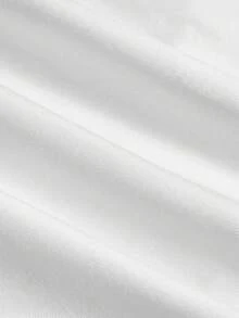 GlowEve 女士优雅休闲雪纺蝴蝶结系腰褶皱修身短袖T恤，夏季 - 白色 - 查看 4