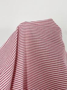 CovetEZ Este pantalón con rayas rojas es de estilo de moda, con una alta relación calidad-precio, muy adecuado para uso casual, vacaciones, uso en el hogar y en la playa. - Rojo - Ver 7