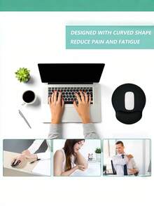 Ergonomic And Comfortable Mouse Pad With A Smooth Surface, Wrist Rest, Anti-Slip Bottom, Suitable For Computers, Gaming, Study, Laptops, Office Work, And Home Use. Back-To-School Gaming Mouse Pad, Desktop Accessories, Office Supplies, Desk Accessories, Desktop Mouse Pad. - Multicolor - View 4