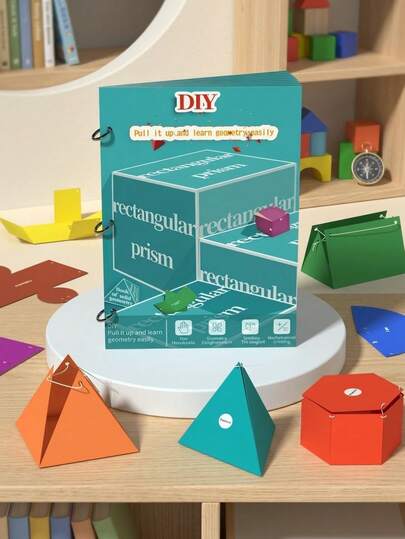 MINKOJA MINKOJA 3D Geometric Folding Model Kit – Math Manipulative For Learning Geometric Shapes – Pull-Apart & Expandable 3D Geometry Models – Hands-On Exploration Of The Mysteries Of Solid Geometry – Interactive Learning Tool – Student DIY Math Craft Kit – Math Visualization Teaching Aid – STEM Education For Home And School – Essential Math Manipulative For Students – Top Choice For Educational Institutions – Ideal Birthday Gift For Boys And Girls