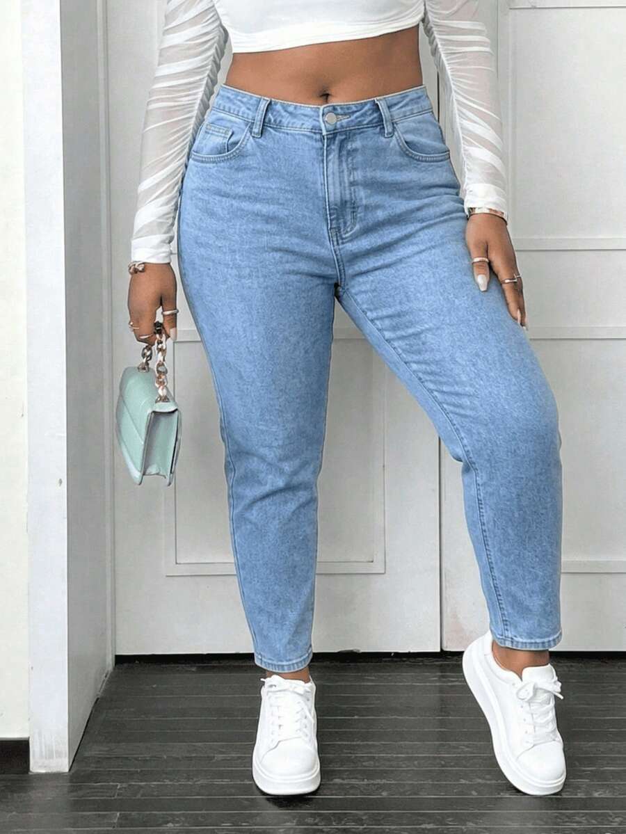 Denim Jeans For Women - Medium Wash - View 1