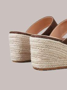 Styleloop Women's Wedge & Platform Shoes, Bohemian, Beach Vacation, Western Wind, Summer Wear, Travel Essentials - Brown - View 6