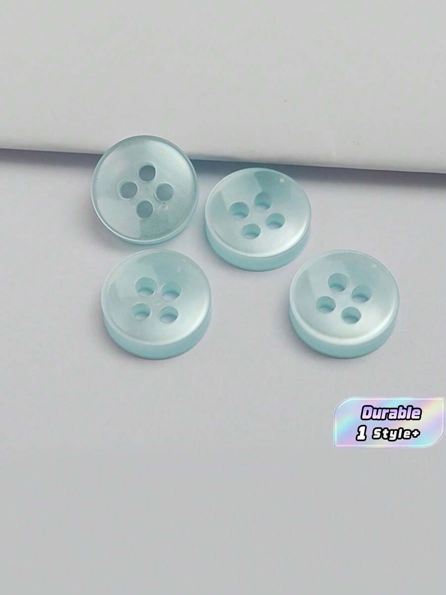 50/100/200/300/500/1000 颗纽扣 - 水绿色复古圆形纽扣,适用于 DIY 项目、衬衫、缝纫、小型配饰(例如钱包)和 DIY 钱包制作。 - 水綠 - View 1