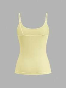 Tseoso 4 piezas Conjunto de camisetas de tirantes de 95% algodón de colores, adecuado para el verano - Multicolor - Ver 8