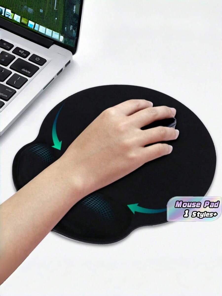 Ergonomic And Comfortable Mouse Pad With A Smooth Surface, Wrist Rest, Anti-Slip Bottom, Suitable For Computers, Gaming, Study, Laptops, Office Work, And Home Use. Back-To-School Gaming Mouse Pad, Desktop Accessories, Office Supplies, Desk Accessories, Desktop Mouse Pad. - Multicolor - View 1