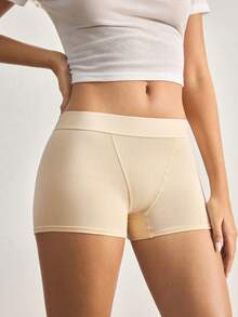 Ocili Cotton Logo Waistband Comfortable Women's Briefs - Khaki - View 5