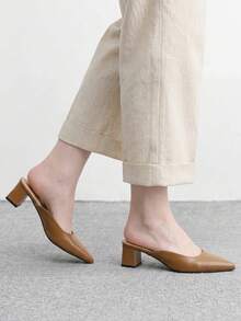 CUCCOO BIZCHIC Giày sandal cao gót dành cho nữ - màu nâu - Xem 8