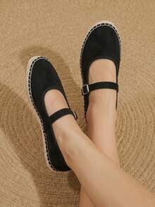 Styleloop Sandalias de plataforma y cuña para mujer - Negro - Ver 4