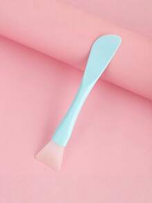 Soft Silicone Facial Mask Brush With Spatula Head 2 In 1 DIY Mud Mask Applicator Tool For Skincare Beauty Routine Home Spa Face Care Makeup Tool Washable Reusable Beauty Accessory - Multicolor - View 5