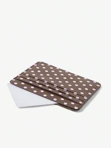Viva Strut 1pc Coffee Powder Polka Dot Multi-Card Card Holder, Retro Polka Dot Light And Thin Card Bag, Small And Large Capacity! Polka Dot Multi-Card Card Bag - Coffee - View 3