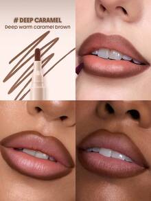 SHEGLAM True Stain 液態唇線筆-008 Deep Caramel 持久唇膏絲滑霧面染色液 品牌美妝化妝品 適合女士與女孩 - 008 Deep Caramel - 查看 2