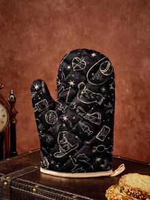 HARRY POTTER X SHEIN 1/2 PC The Harry Potter Printing Insulation Set, Oven Gloves/Insulation Mat, A Must For Kitchen Baking, Effectively Isolating Heat Sources, Single/Combination - View 2