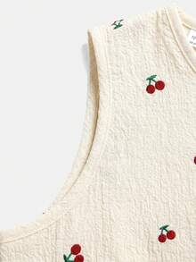 SHEIN Tween Girl Bow Decor Camisole And Shorts Casual Set - Multicolor - View 6