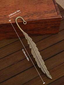 1 pieza Marcapáginas con diseño de pluma y llave retro, adecuado como regalo de graduación para familiares y amigos, elegante y portátil - Marrón oxidado - Ver 3