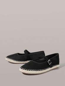 Styleloop Sandalias de plataforma y cuña para mujer - Negro - Ver 8