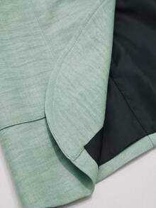 Manfinity CityGents Men's Solid Lapel Collar Casual Suit Set, Spring/Summer, Formal Formal - Green - View 8