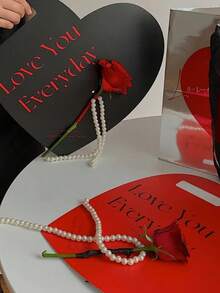 5 Pcs Heart-Shaped Handheld Gift Boxes, Wedding Valentine's Day DIY Flower Gift Boxes - multicolor - View 10