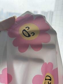 SHEIN 2件組少女/少女夏季柔軟粉色+印花休閒套裝，時尚搭配套裝適用於日常穿著、外出、度假、露營、拍照、雙胞胎穿搭 - 彩色 - 查看 6