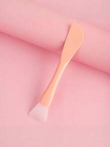 Soft Silicone Facial Mask Brush With Spatula Head 2 In 1 DIY Mud Mask Applicator Tool For Skincare Beauty Routine Home Spa Face Care Makeup Tool Washable Reusable Beauty Accessory - Multicolor - View 4