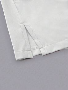 TaskEZ Scrubs Set: V-Neck Short Sleeve Top & Pants Scrub Uniform For Healthcare Workers - White - View 5